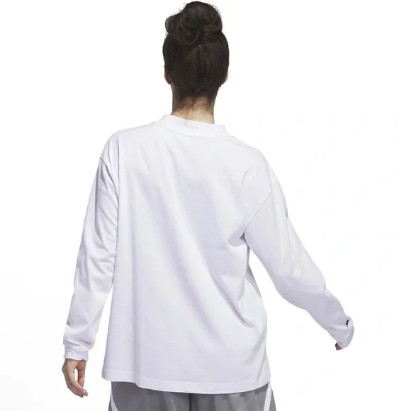 NWT adidas Women's Select Mock Neck Long-Sleeve Top. Size Small. - Picture 3 of 8